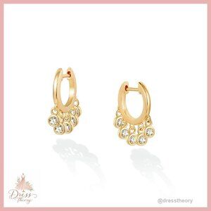 14K Gold Plated Huggie Hoop Earrings 13mm Hypoallergenic Dainty